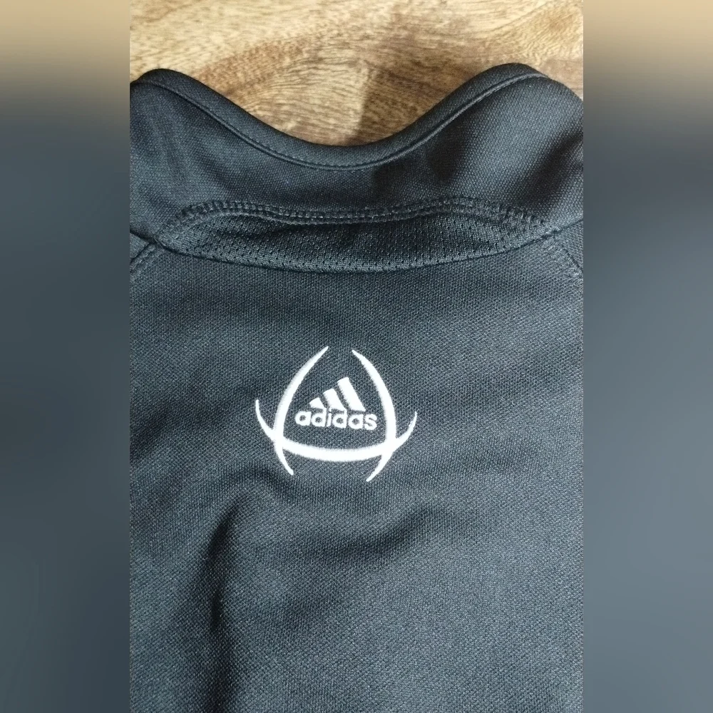 Adidas Black Jacket with White Accents